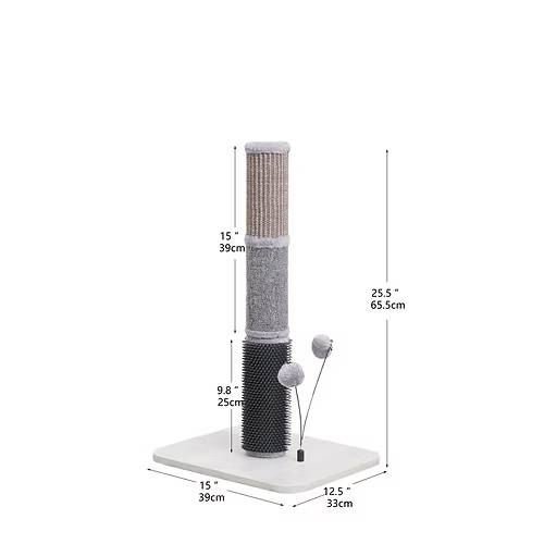 PetPals® Urbane Grey Multi-Activity Scratching Post