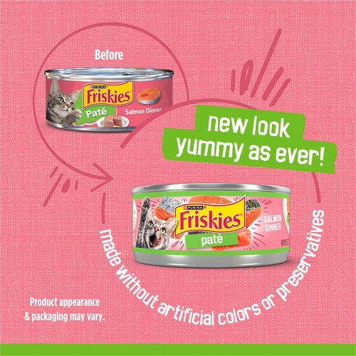 Friskies Pate Salmon Dinner Canned Cat Food