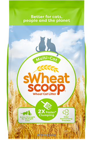 sWheat Scoop Multi-Cat Wheat Cat Litter